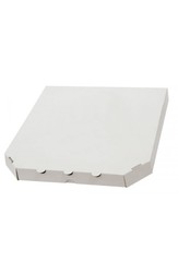 Коробка под пиццу 410*410*40мм белая и бурая